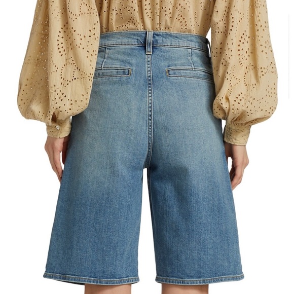 Nili Lotan Long Jean Shorts Women’s Julie Trouser Shorts - Picture 2 of 15